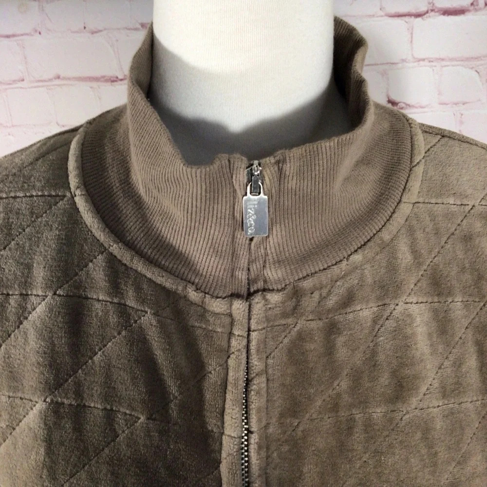 Liz & Co. Quilted Lightweight Full Zip Jacket - Size Large - Picture 3 of 8